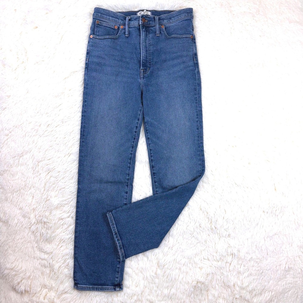 Madewell The Perfect Vintage Jean Womens 30 Blue High Rise Straight Leg Denim